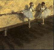 Edgar Degas Dancers Practicing at the Barre